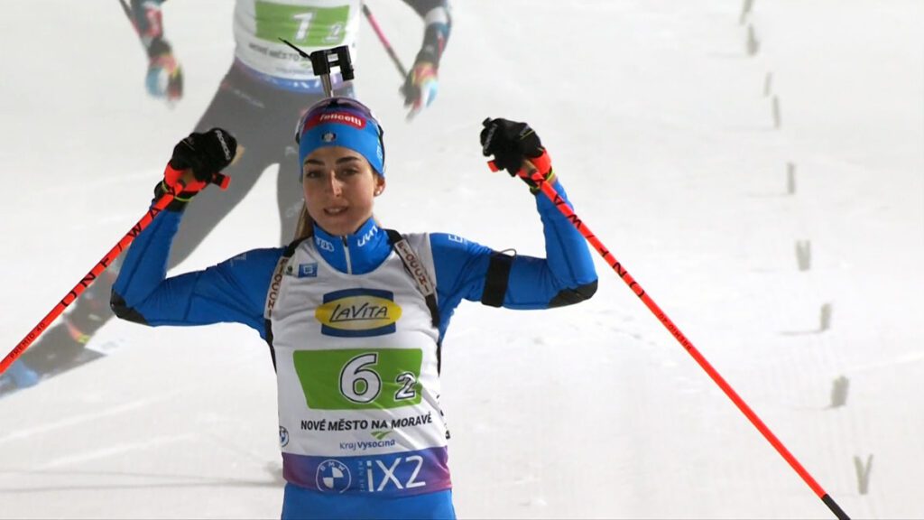 Lisa Vittozzi. Single Mixed Relay. (Campionati Mondiali di Biathlon, Nove Mesto, 15/02/2024)