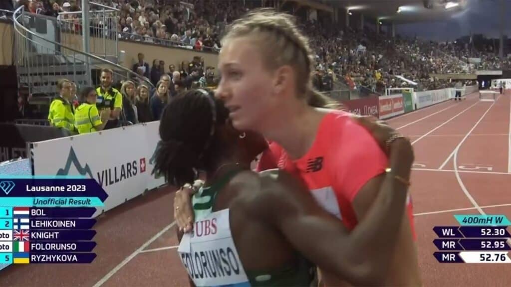 Diamond League Losanna Folorunso Femke Bol