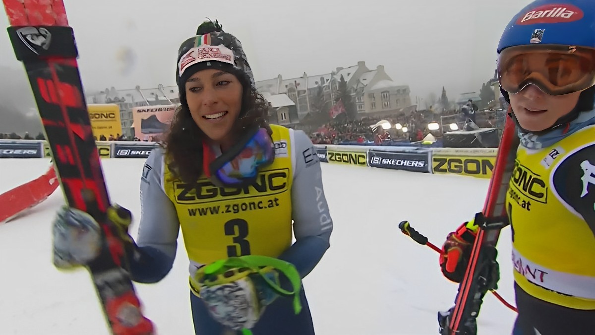 Federica Brignone, Mikaela Shiffrin (Mont-Tremblant, 03/12/2023. Slalom Gigante)