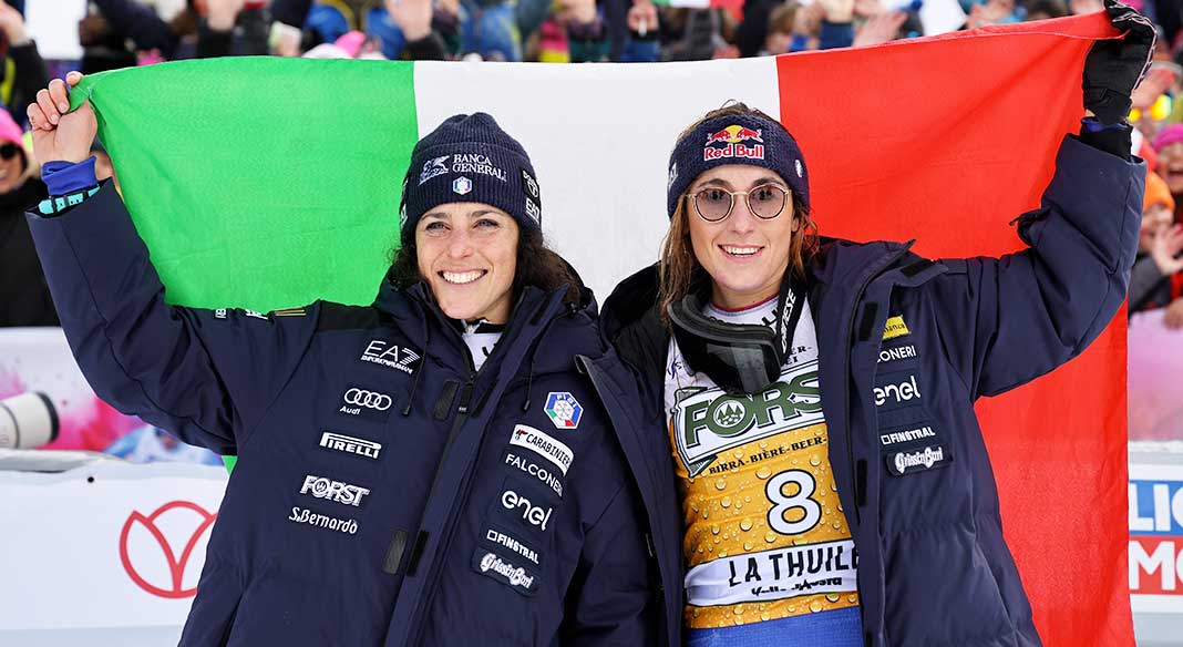 Sofia Goggia, Federica Brignone. La Thuile (Archivio FISI)