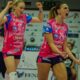 Squarcini e Tolok dell'Igor Gorgonzola Novara squadra della Serie A1 di volley femminile