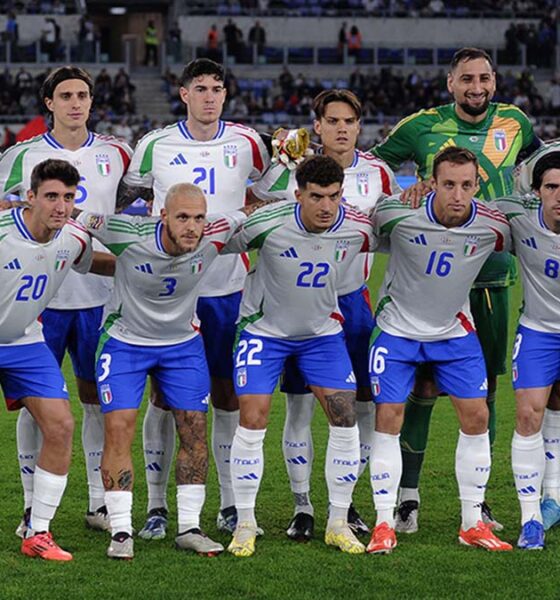 Italia foto prima del match