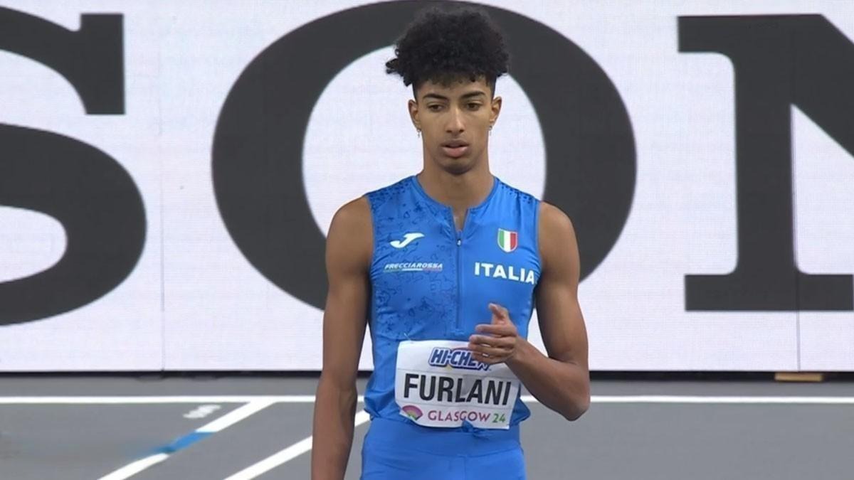 Mattia Furlani, salto in lungo (Mondiali di Atletica Leggera Indoor Glasgow 2024, 01/03/2024)