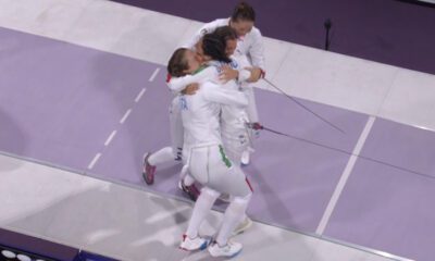 Alberta Santuccio, Rossella Fiamingo, Giulia Rizzi, Mara Navarria (Spada Femminile, Parigi 2024)