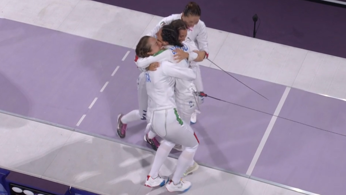 Alberta Santuccio, Rossella Fiamingo, Giulia Rizzi, Mara Navarria (Spada Femminile, Parigi 2024)