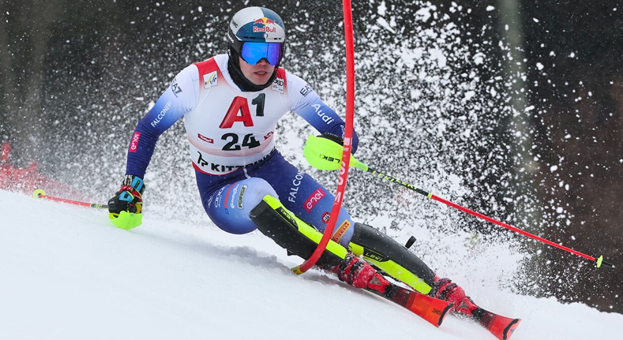 Alex Vinatzer, Slalom Speciale Kitzbuhel, 26/01/2025 (@Archivio FISI)