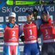 Youri Duplessis Kergomard (sx), Simone Deromedis, Reece Howden (dx), Skicross, Veysonnaz, 01/02/2025