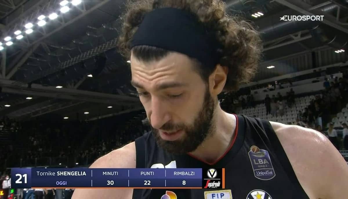 Tornike Shengelia. Virtus Bologna vs AX Milano (Finale G2, 10/06/2022)