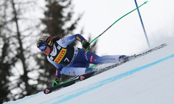 Federica Brignone, Super G, Cortina d'Ampezzo 1/01/2025 (Credit @Archivio FISI)