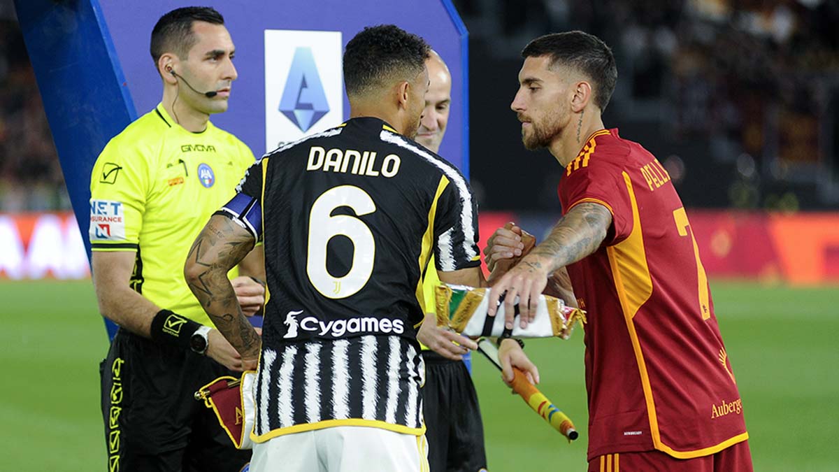 Pellegrini e Danilo in Roma Juventus