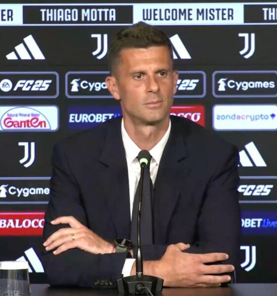 Juventus Thiago Motta in conferenza stampa