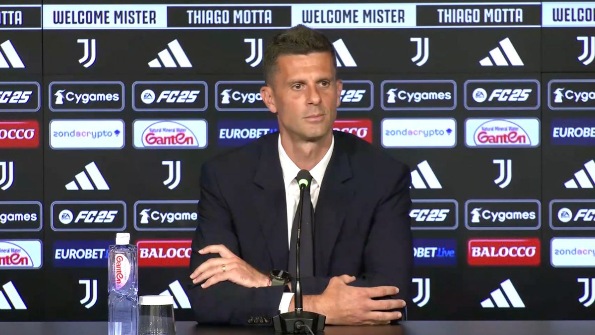 Juventus Thiago Motta in conferenza stampa