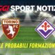 Torino Fiorentina probabili